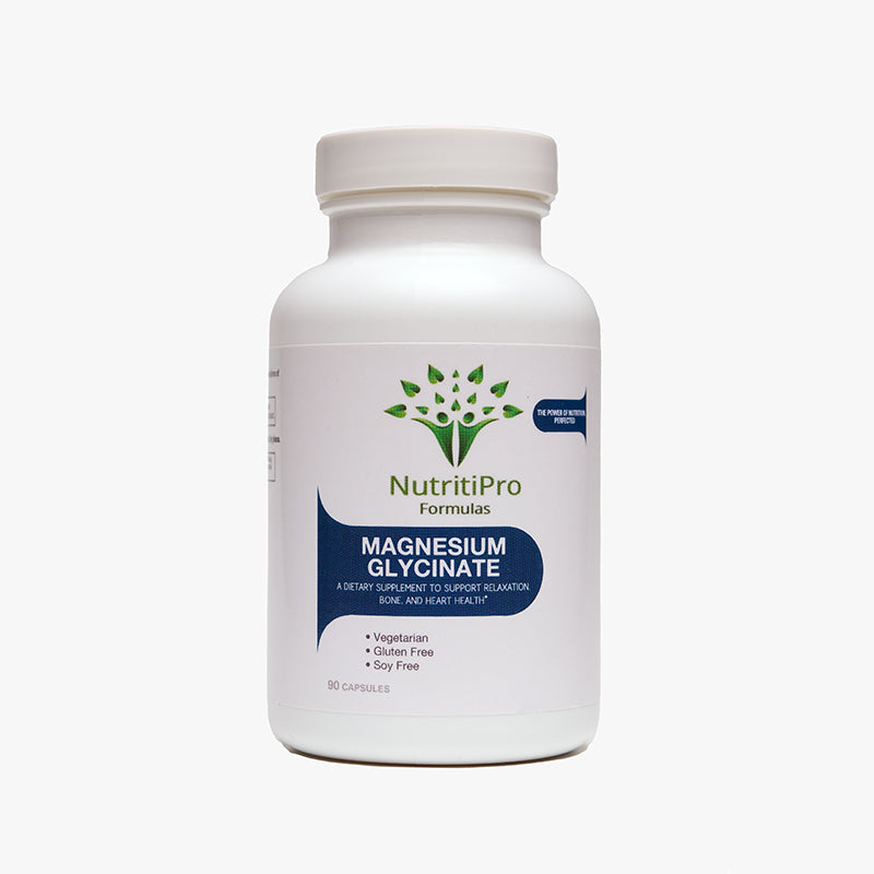 Magnesium Glycinate (90 Capsules) - a vital mineral that helps relax, sleep better and bone strength.
