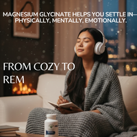 Magnesium Glycinate (90 Capsules) - a vital mineral that helps relax, sleep better and bone strength.